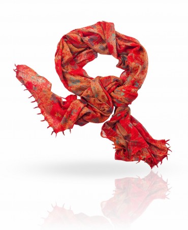 Палантин Женский W-VINTBUTTERFLY/RED